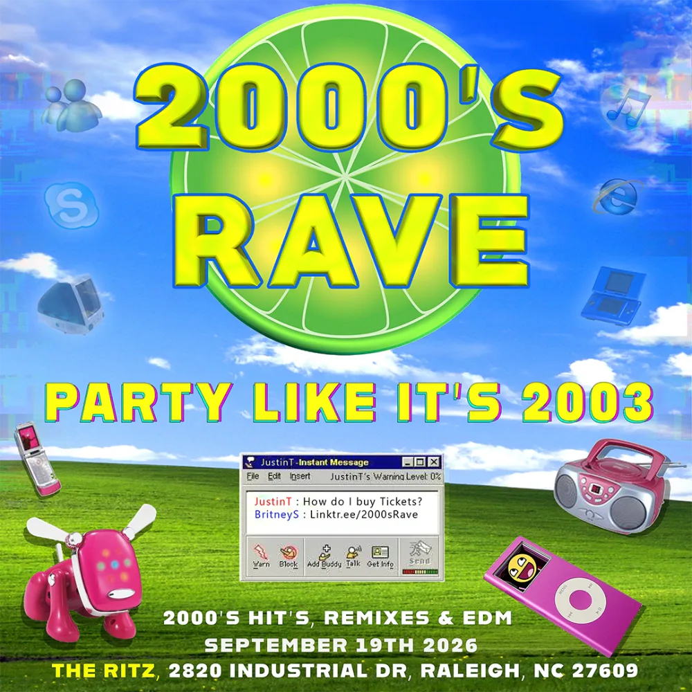 2000s Rave — event flyer