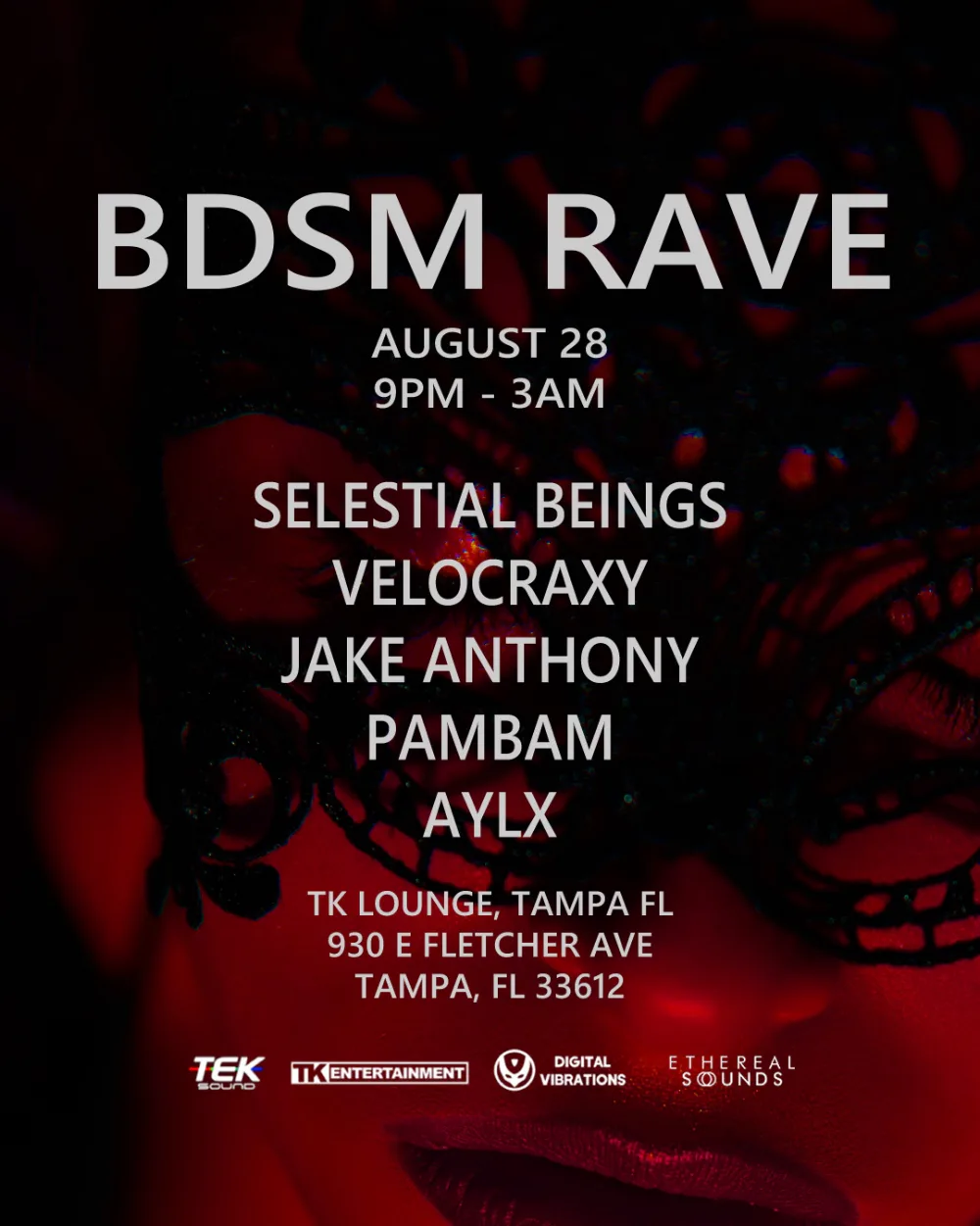 BDSM RAVE ⛓️ — event flyer