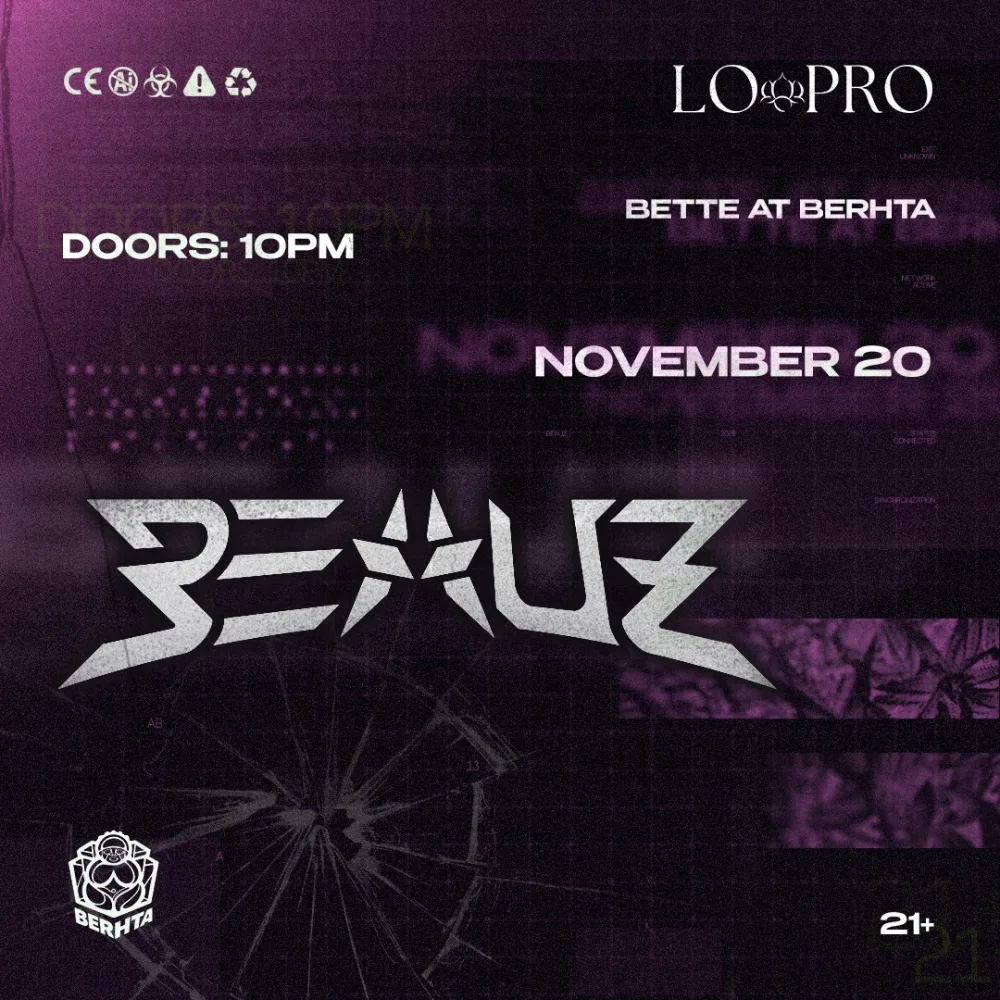 BEAUZ — event flyer