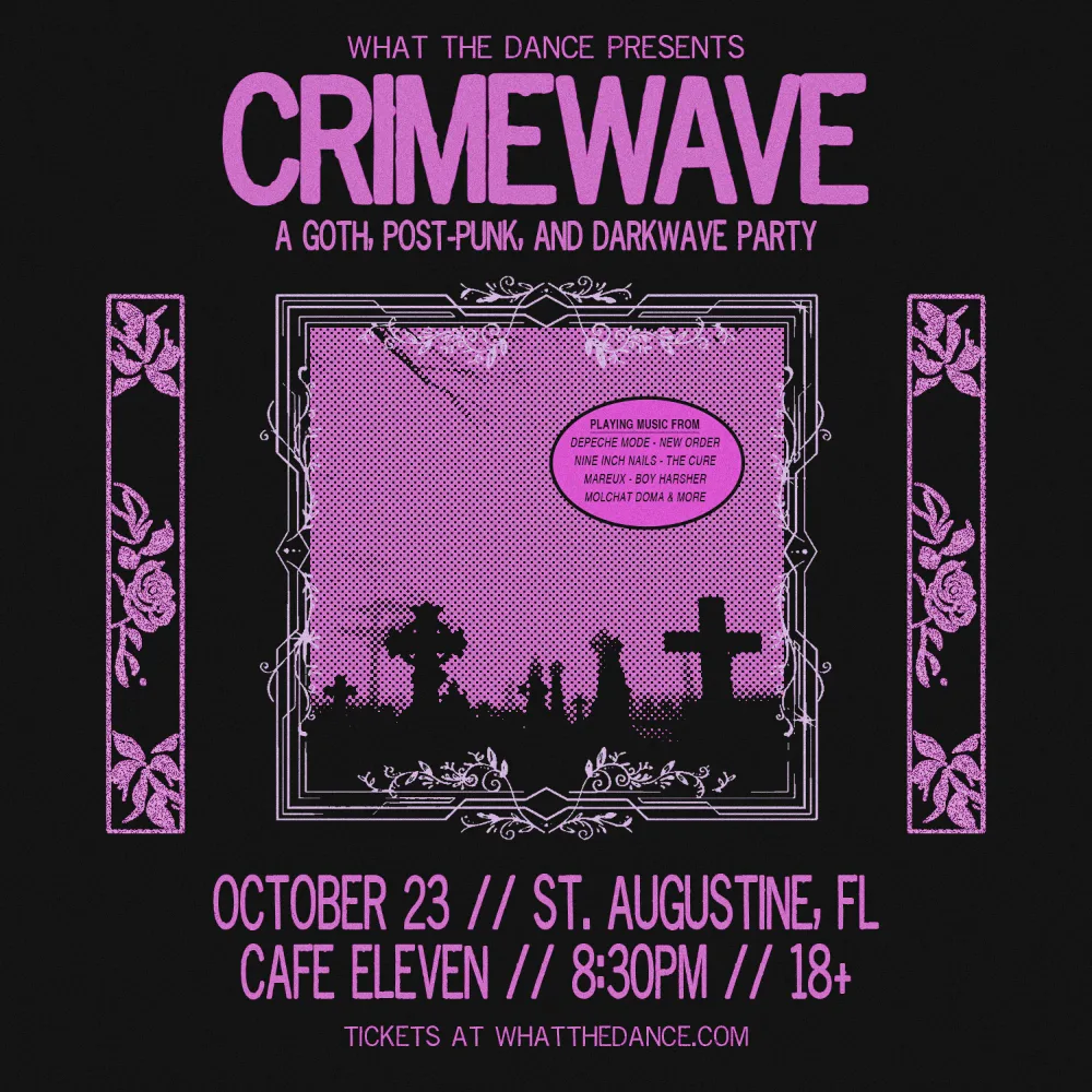 CRIMEWAVE - A GOTH, POST-PUNK & DARKWAVE PARTY — event flyer