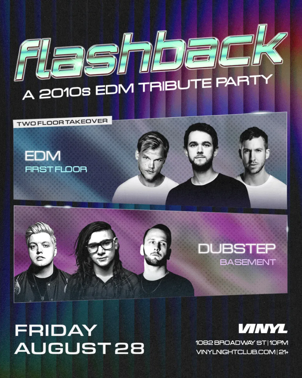 Flashback — event flyer