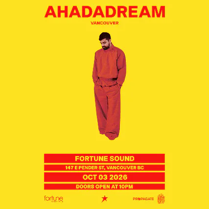 Ahadadream — event flyer