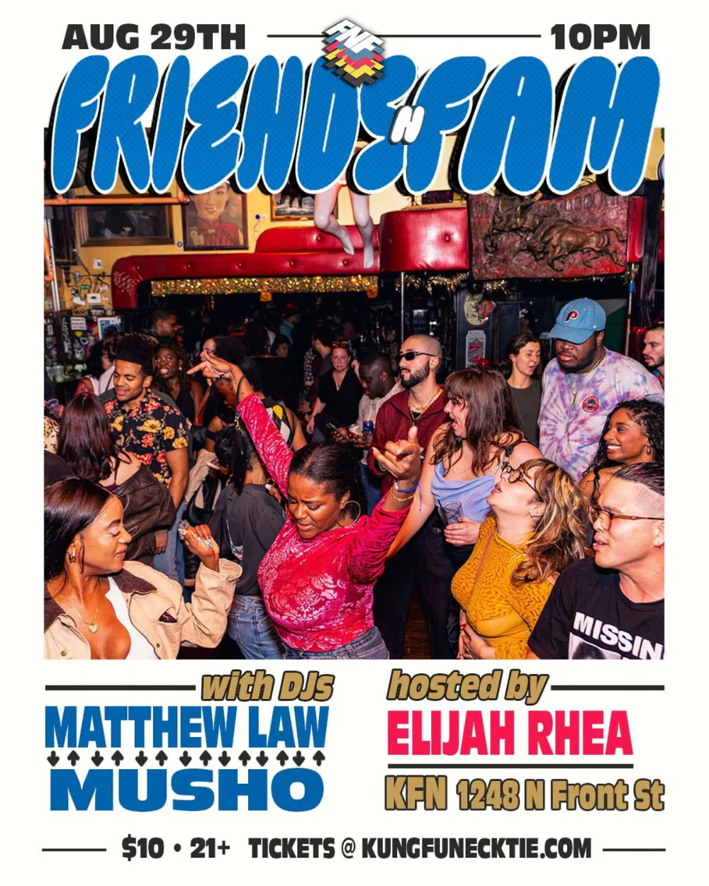 Friends N Fam — event flyer
