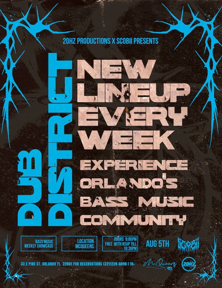 Dub District — event flyer