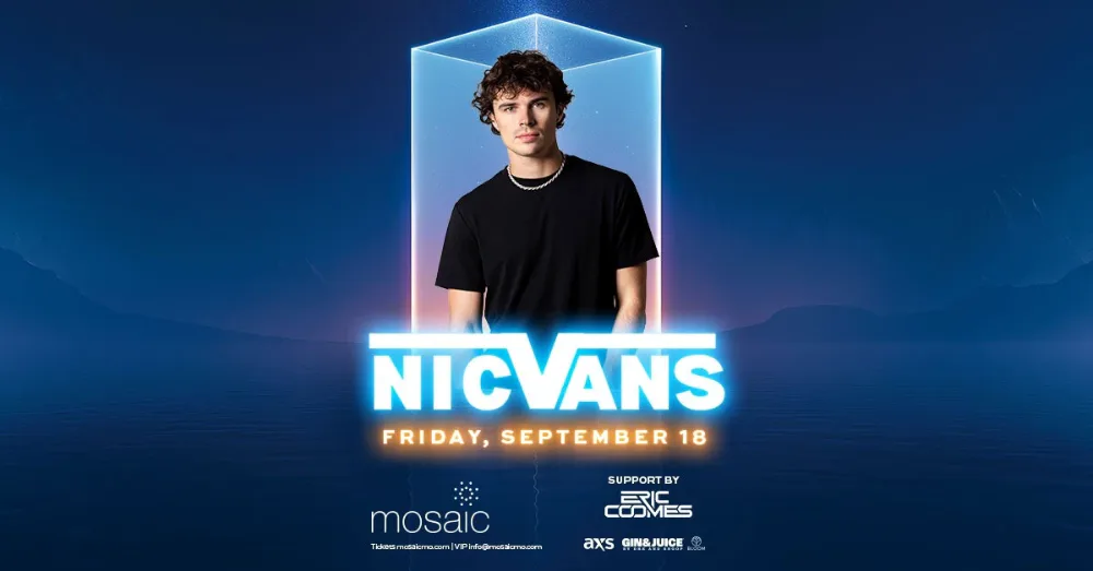 Nic Vans — event flyer