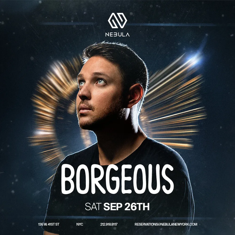 Borgeous — event flyer