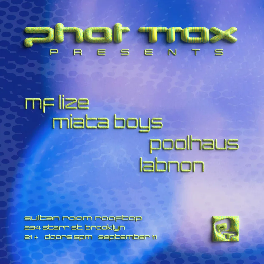 PHAT TRAX presents — event flyer