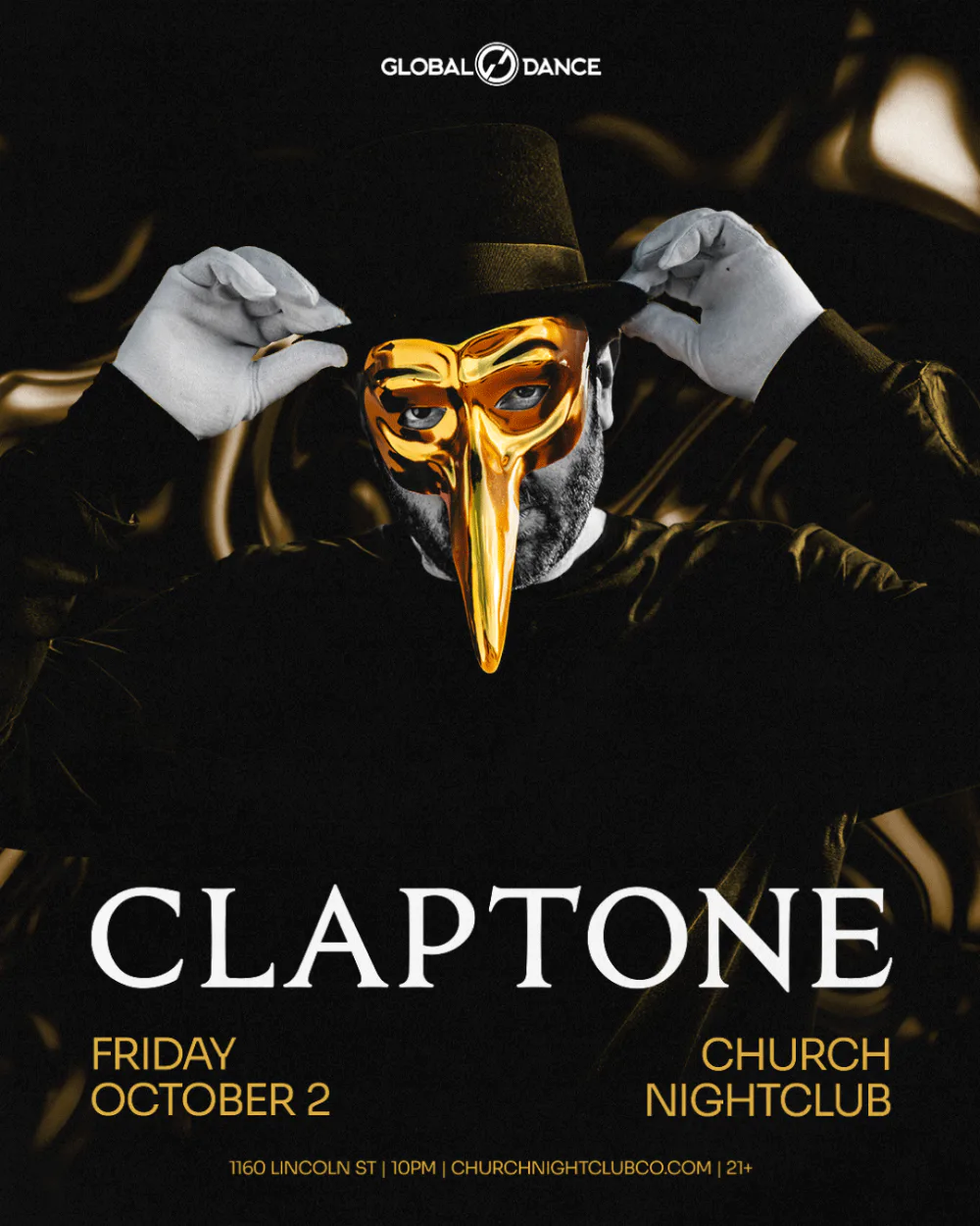 Claptone — event flyer