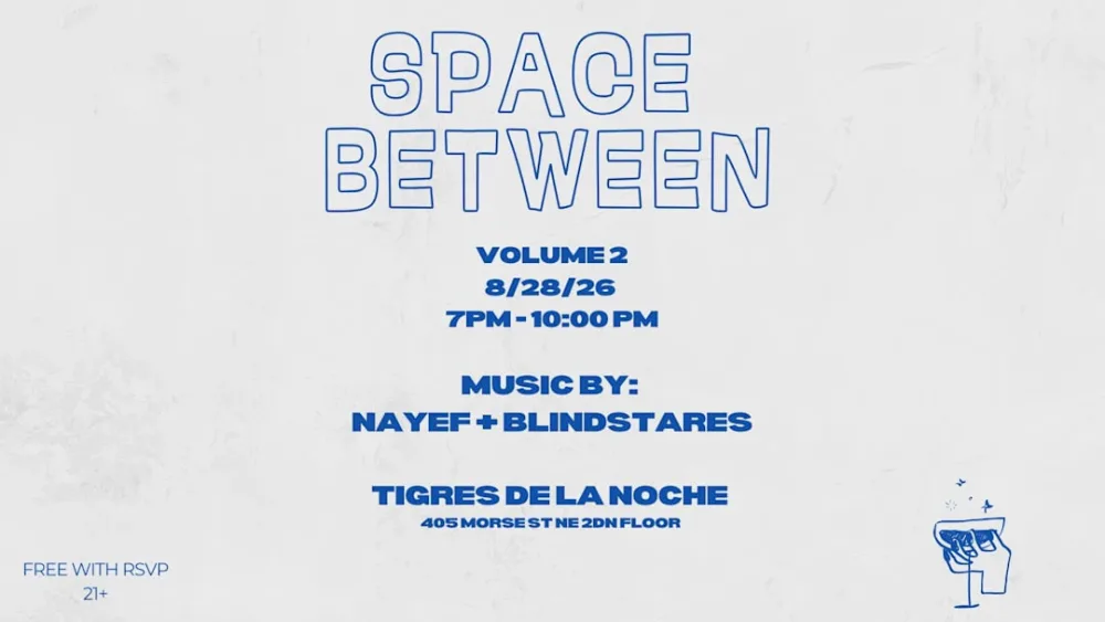 Space Between Volume 2 — event flyer