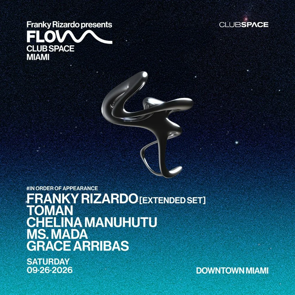 Franky Rizardo, Toman, Chelina Manuhutu, Ms. Mada, Grace Arribas — event flyer