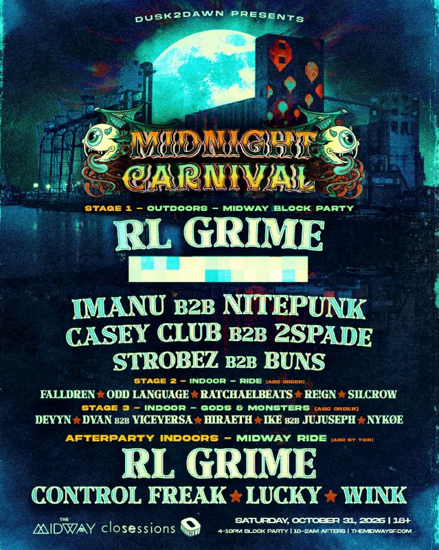 RL Grime, IMANU — event flyer