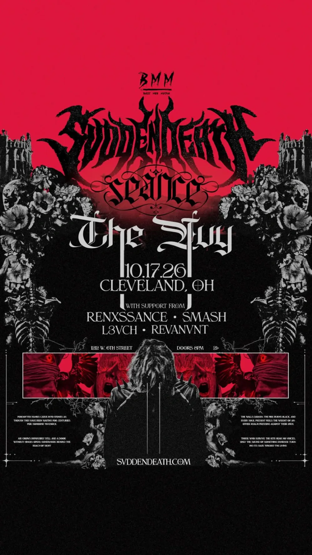 SVDDEN DEATH, Renxssance, Smash, L3VCH, REVANVNT — event flyer