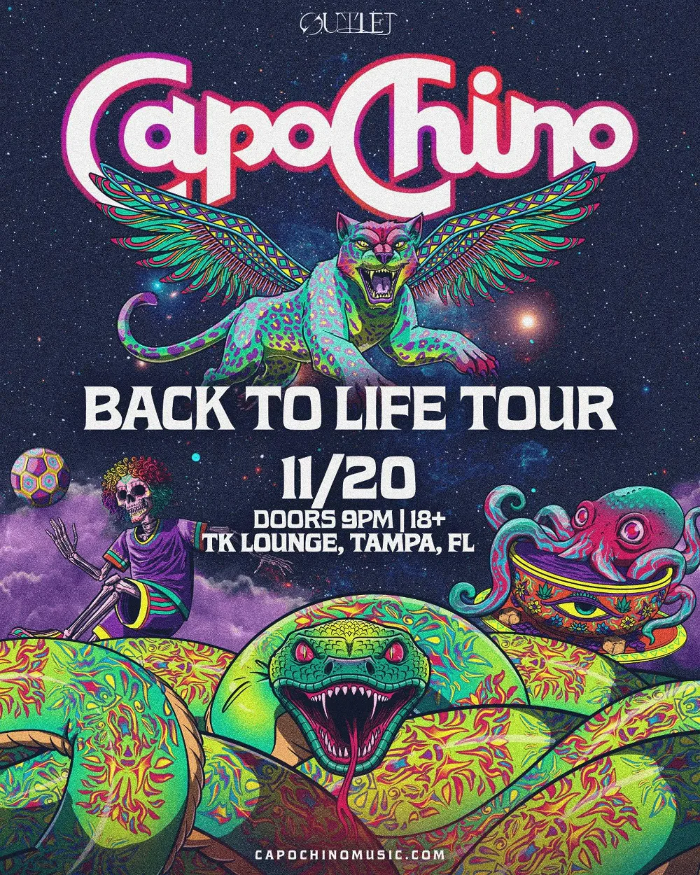 Capochino — event flyer