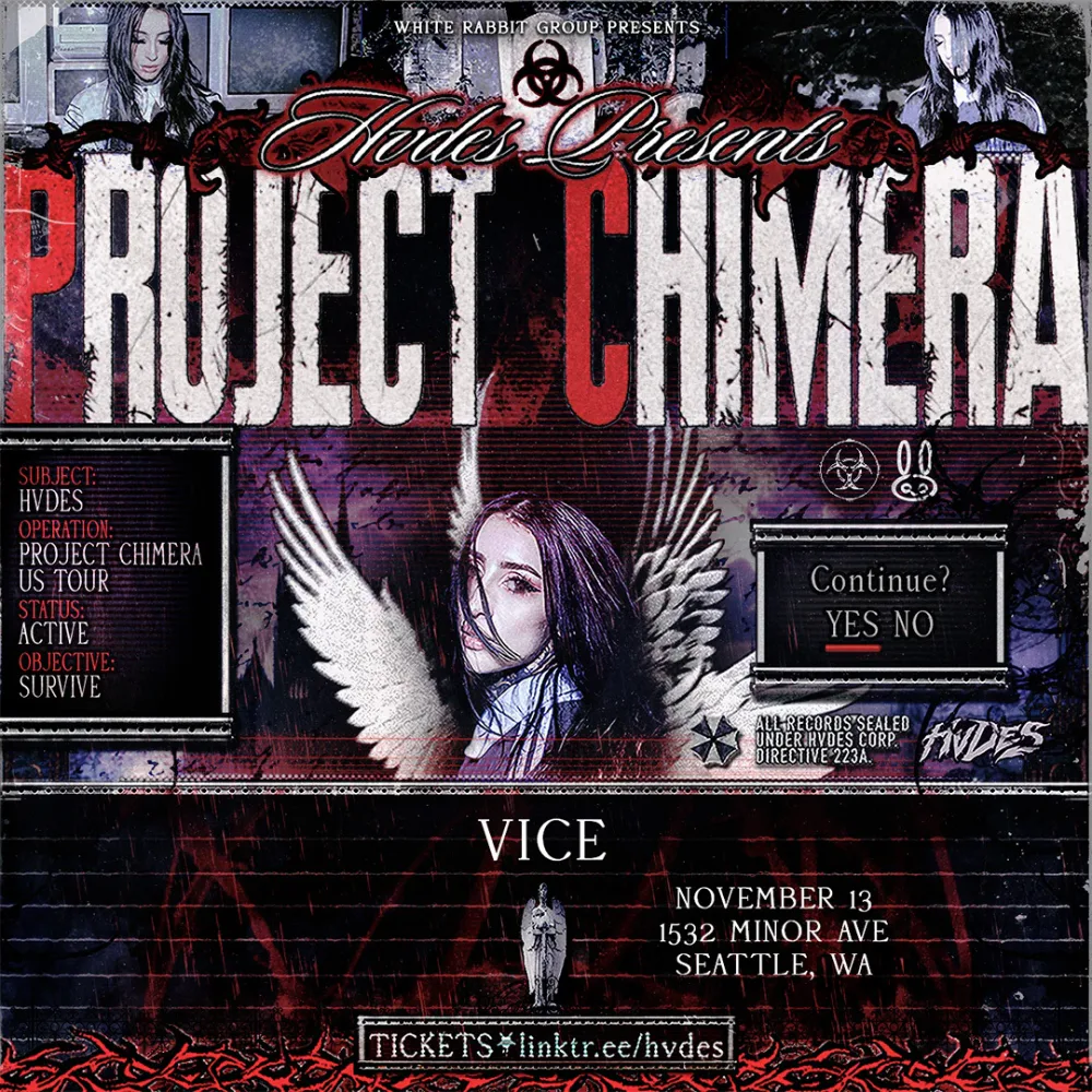 Event flyer for WRG Presents: HVDES