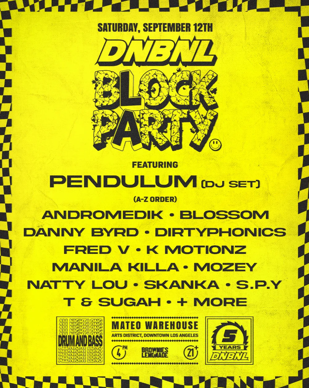 DNBNL Block Party — event flyer