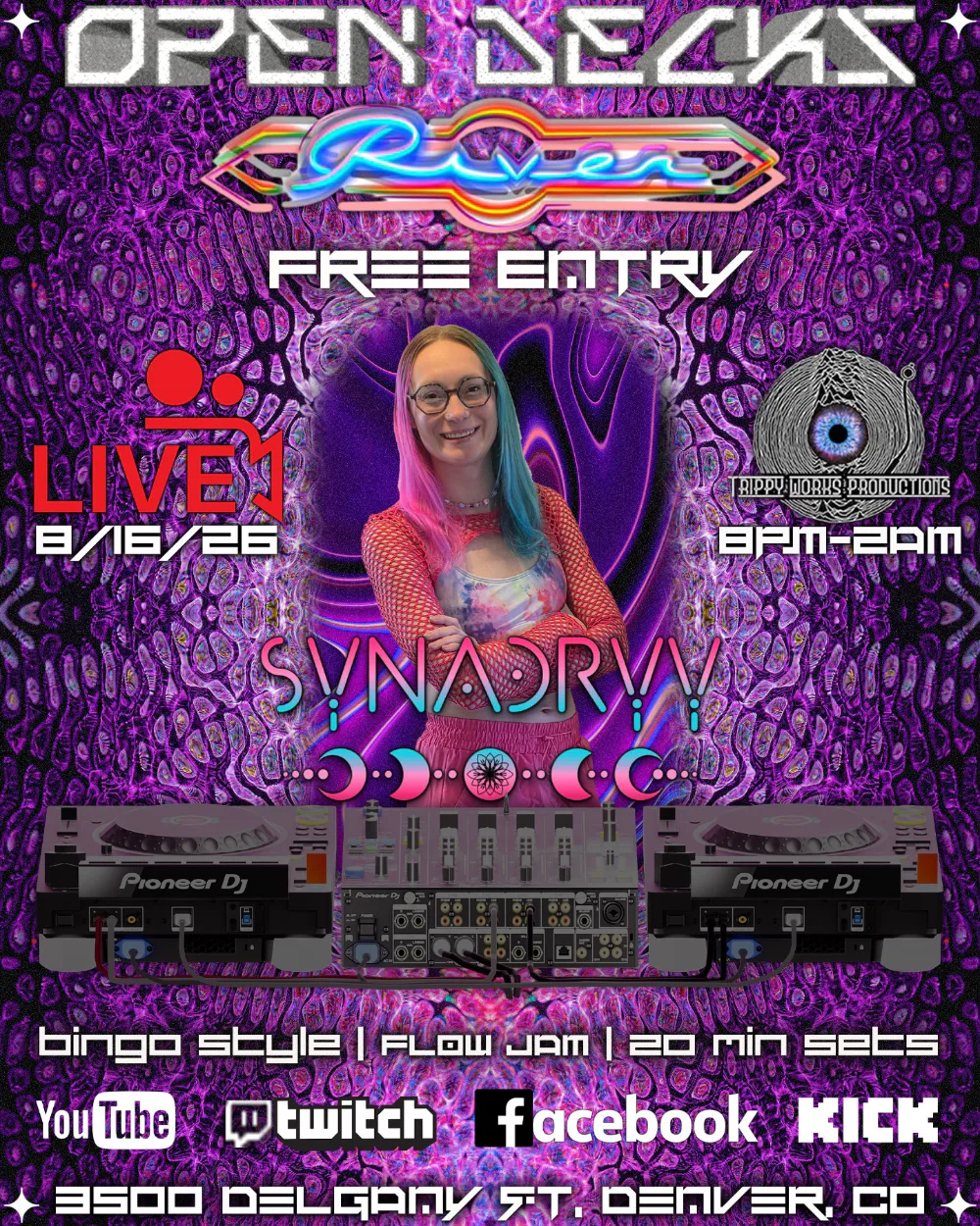 Open Decks - Synadry — event flyer