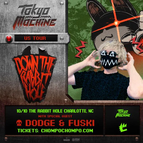 Tokyo Machine, Dodge & Fuski — event flyer