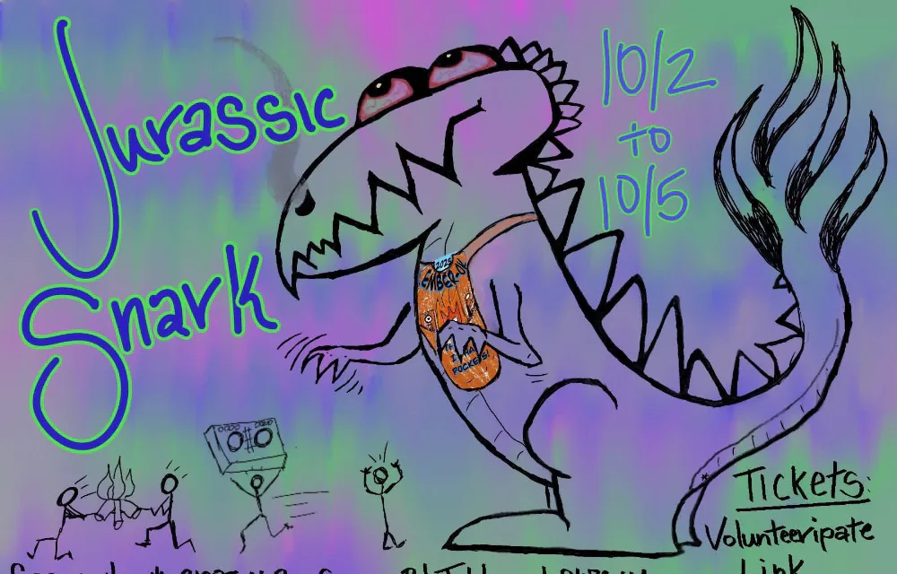 Ember Burn OK - Jurassic Snark — event flyer