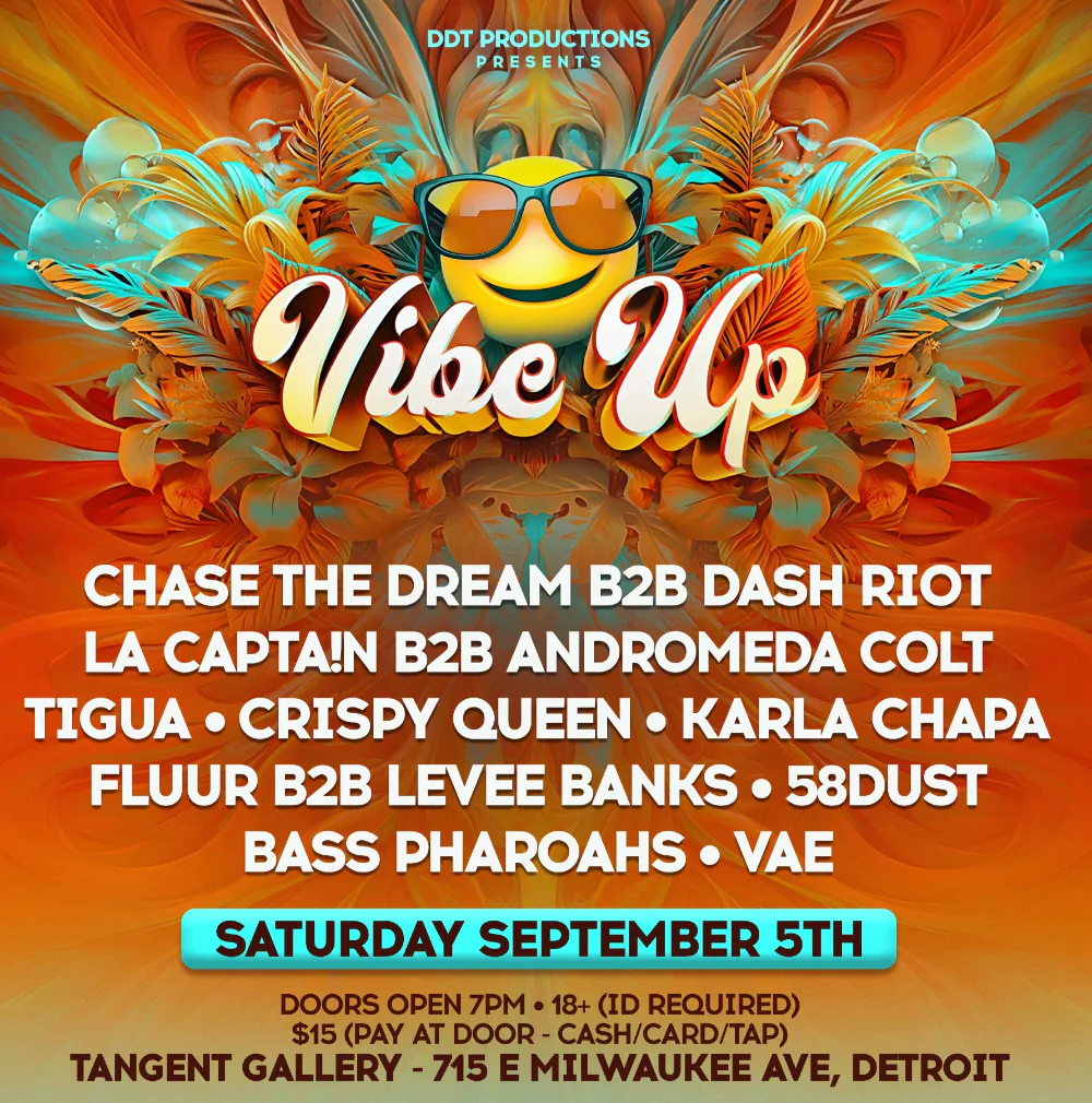 VIBE UP — event flyer