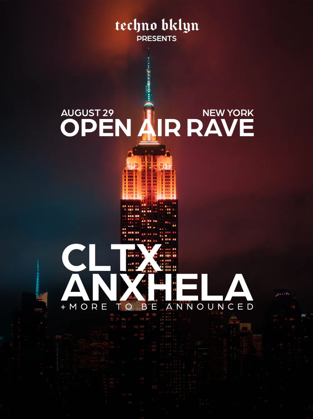 OPEN AIR RAVE — event flyer
