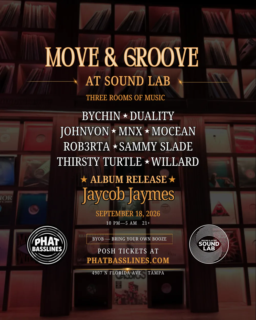 Move & Groove at Sound Lab — event flyer