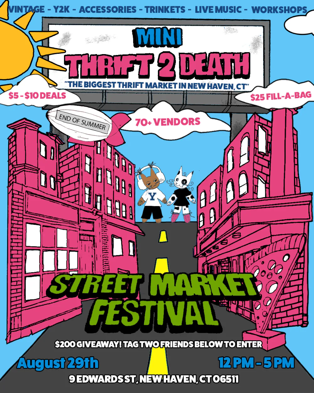 Mini Thrift 2 Death Street Market Festival — event flyer