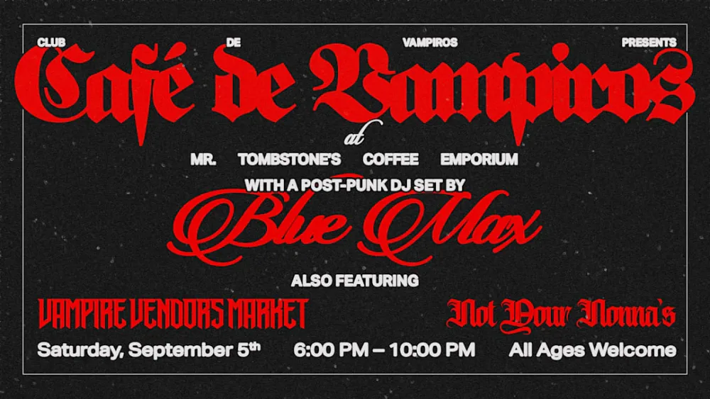 Club de Vampiros Presents — event flyer