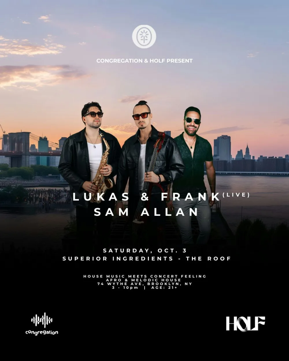 Lukas, Sam Allan — event flyer