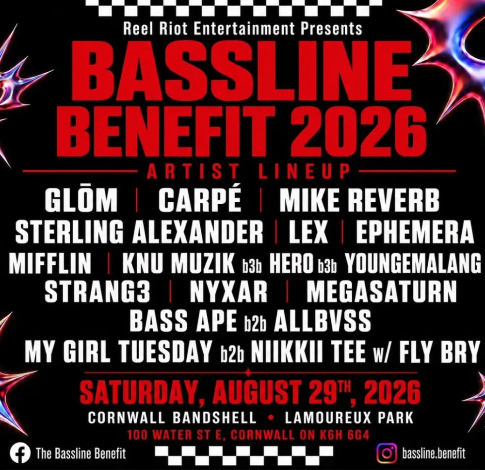 Bassline Benifit 2026 — event flyer