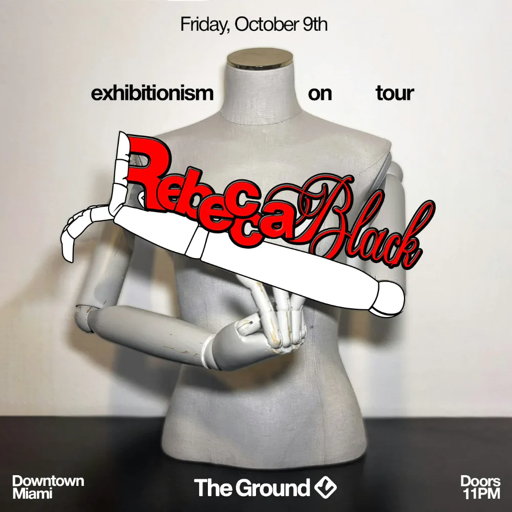 Rebecca Black — event flyer
