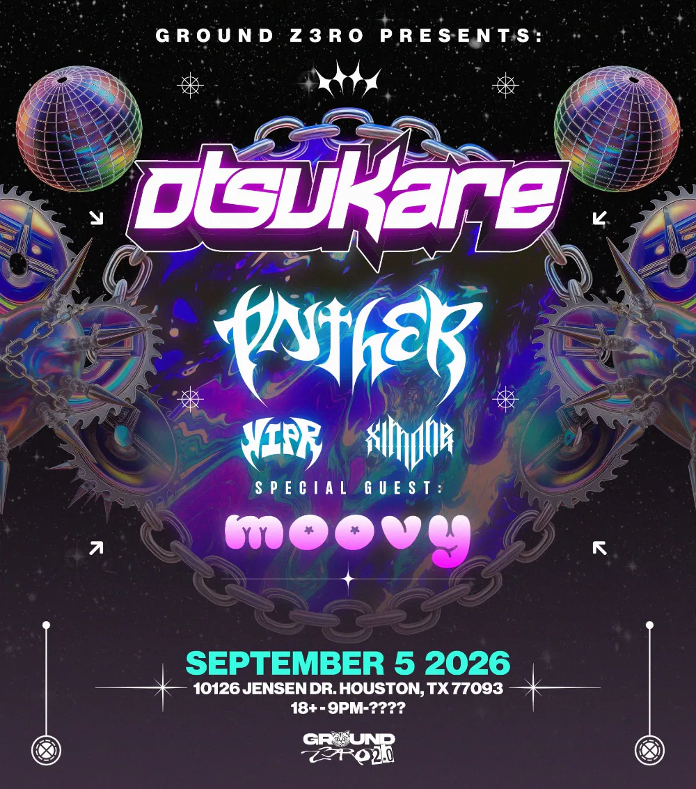Otsukare, Panther, moovy — event flyer