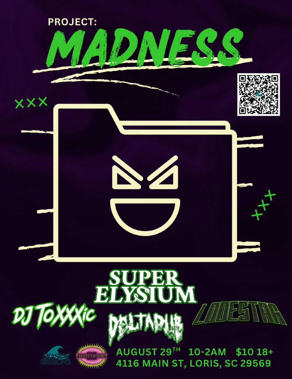 Project:Madness — event flyer