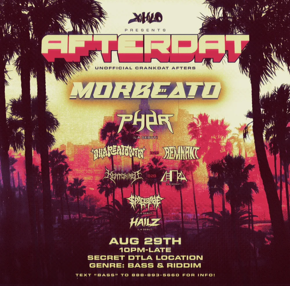 AFTERDAT (Unofficial Crankdat Afters) — event flyer