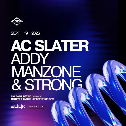 AC Slater — event flyer