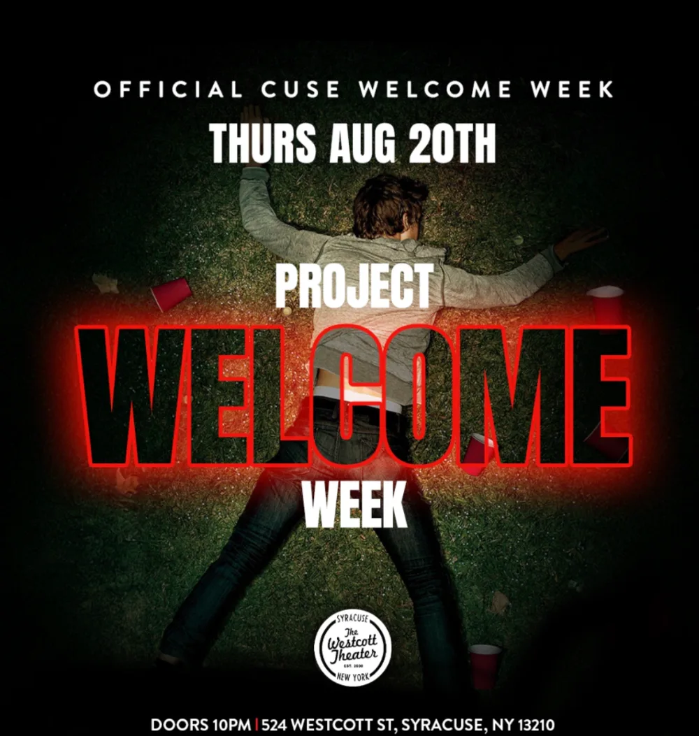 Project Welcome Week — event flyer