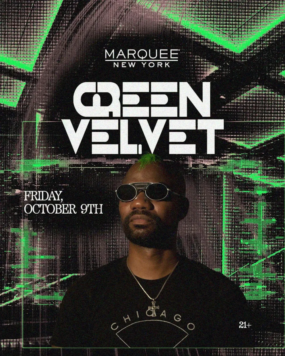Green Velvet — event flyer