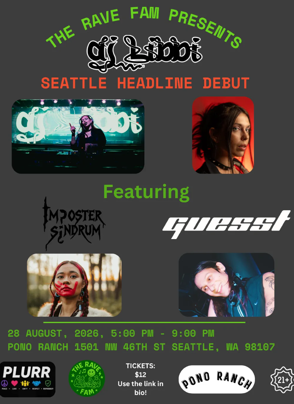 The Rave Fam Presents — event flyer