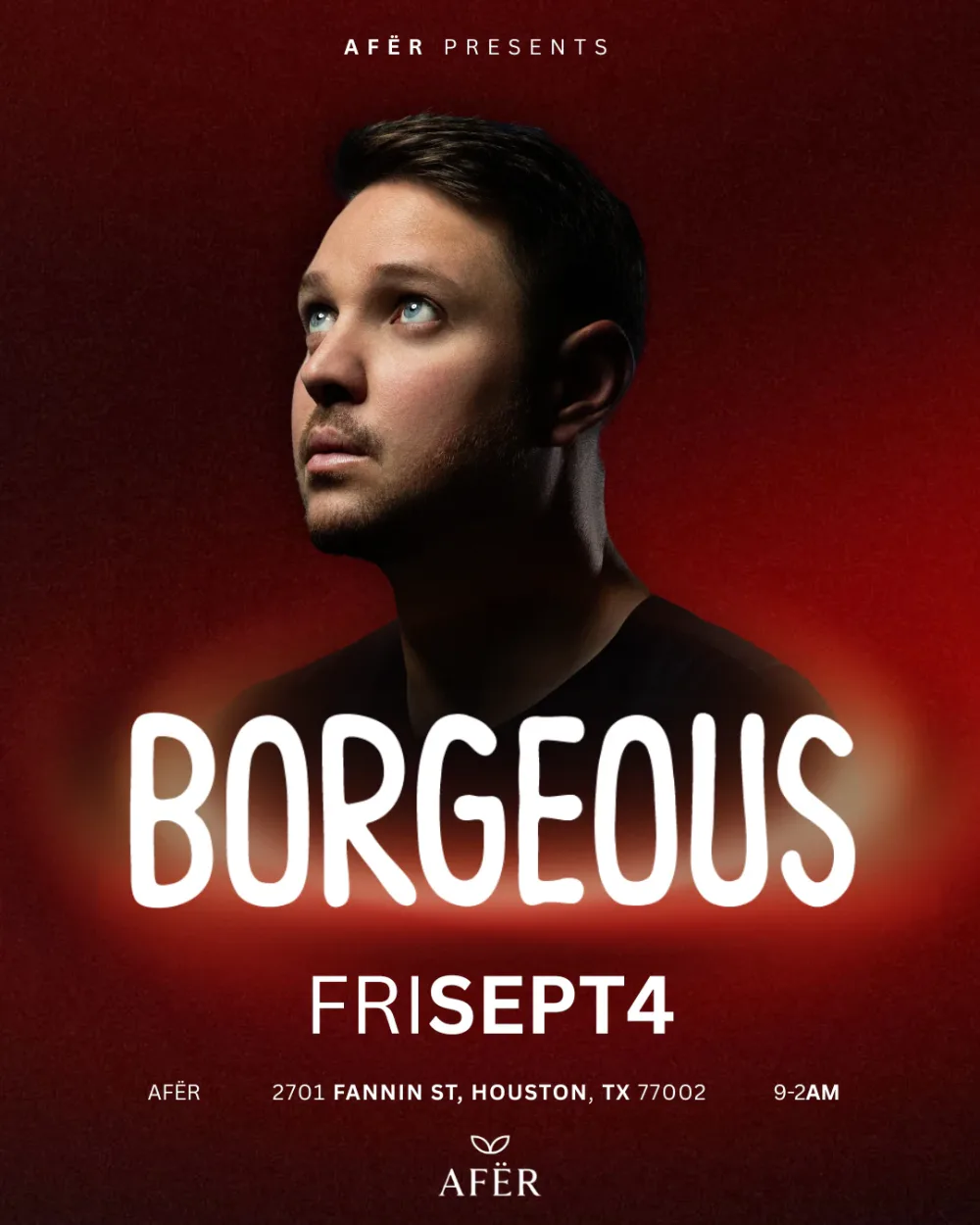 Borgeous — event flyer