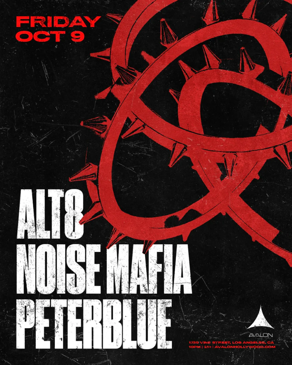 ALT8, Noise Mafia, Peterblue — event flyer