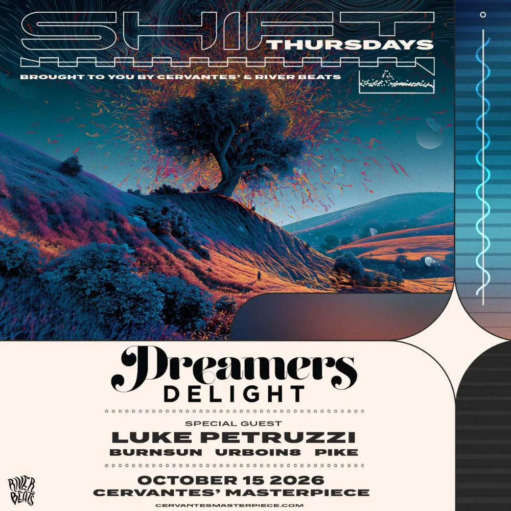 Dreamers Delight, Luke Petruzzi, burnsun, Urboin8, PIKE — event flyer