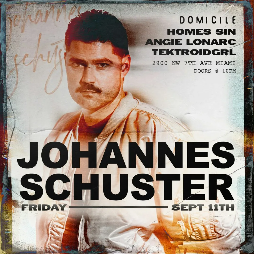 Johannes Schuster — event flyer