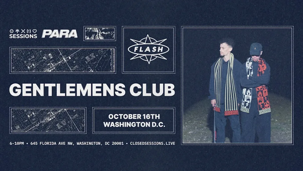 Gentlemens Club — event flyer