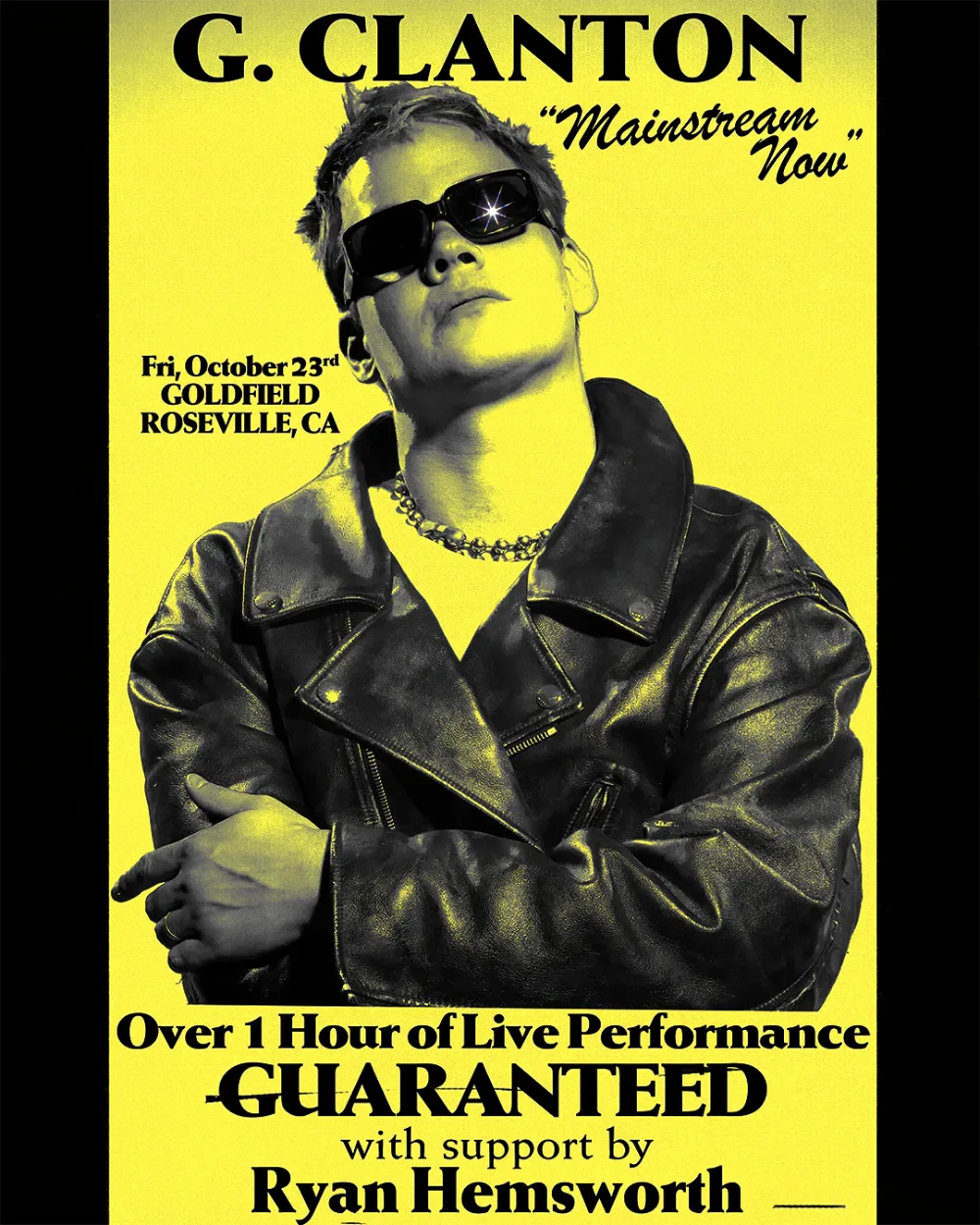 George Clanton, Ryan Hemsworth — event flyer