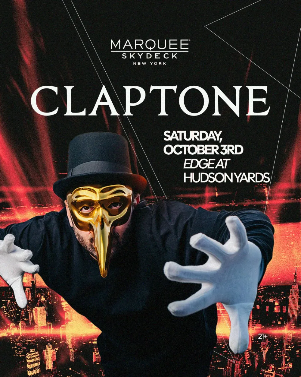 Claptone — event flyer