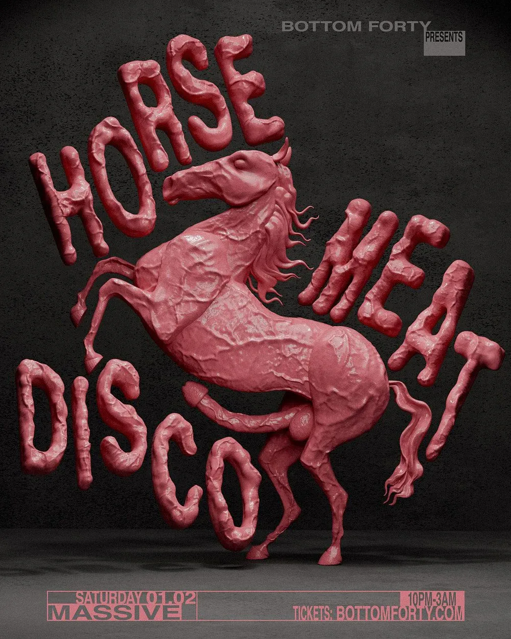 Event flyer for Horse Meat Disco