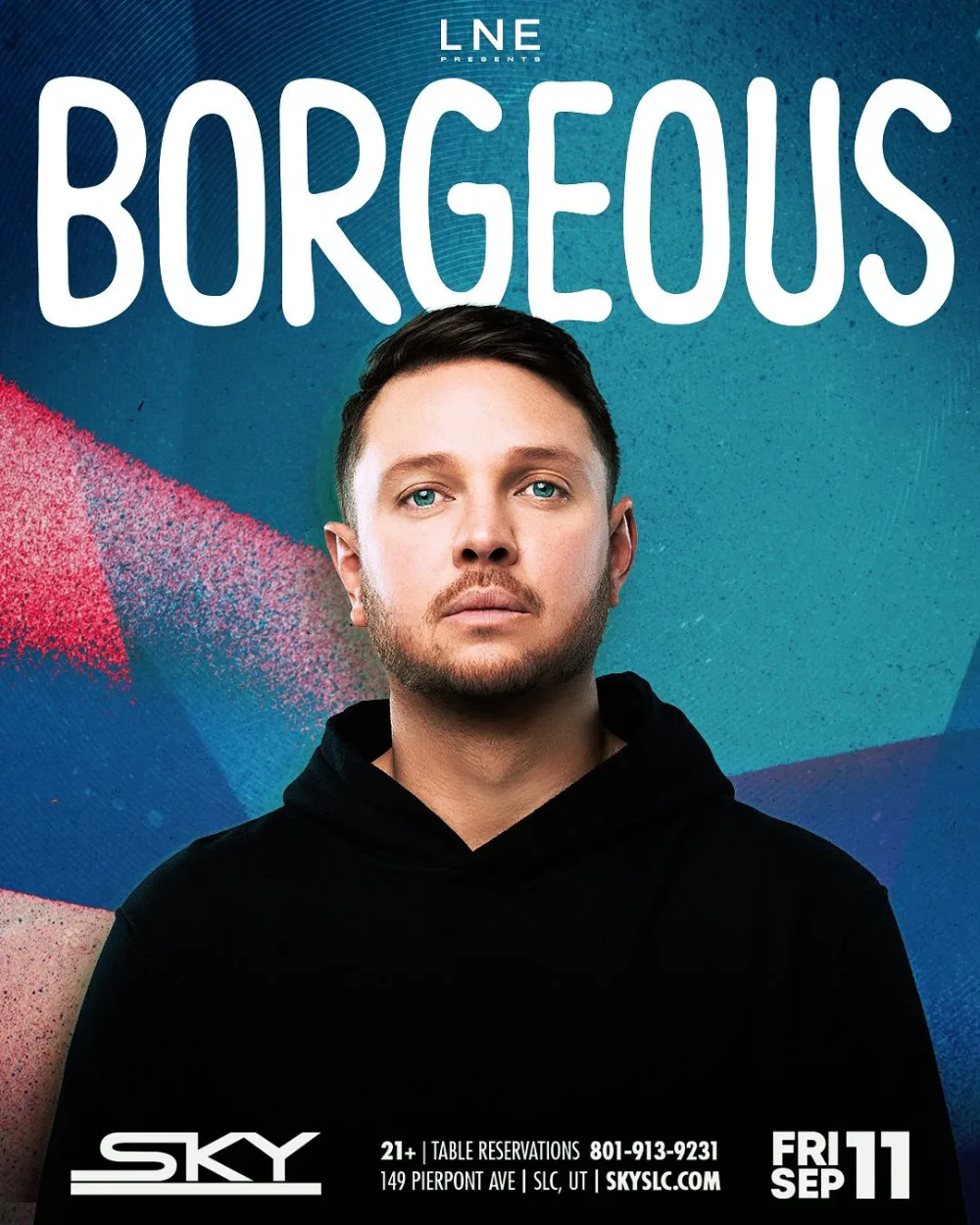 Borgeous — event flyer