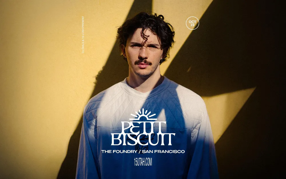 Petit Biscuit — event flyer