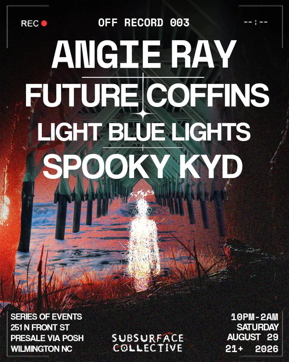 Off Record 003 — event flyer