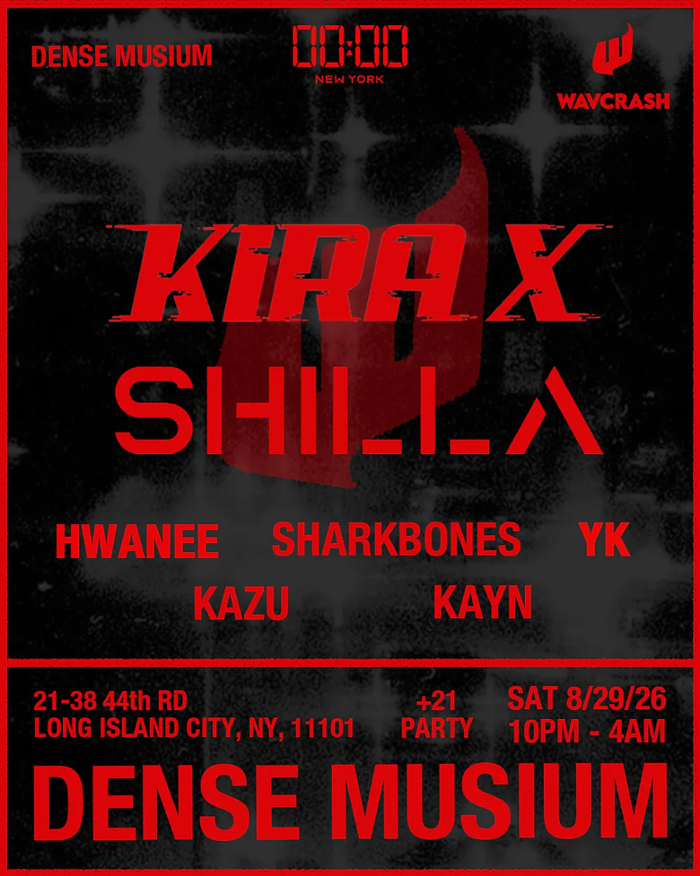 MIDNIGHT CLUB 00:00 — event flyer