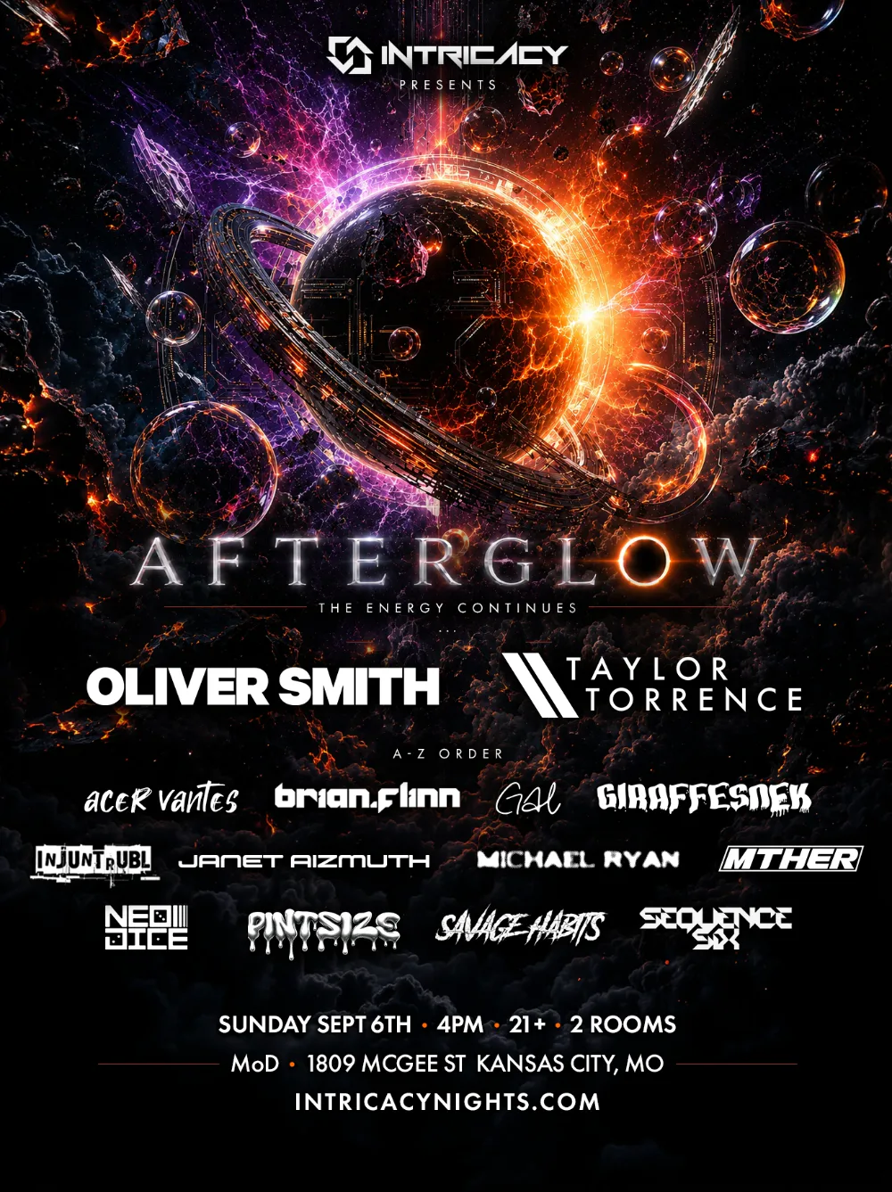 Afterglow Festival — event flyer